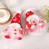 Nuovo cappello lavorato a maglia luminoso con ornamenti decorativi per San Valentino, bambola senza volto, regalo per Tanabata.