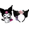 Roztomilá čelenka s oušky Kuromi Plyšová čelenka Do Kawaii kostýmu a Cosplay Dárky Pro Dívky