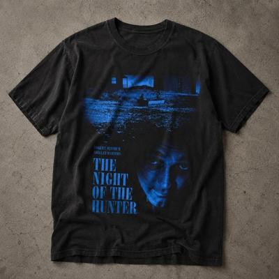 The Night Of The Hunter Shirt Robert Mitchum Vintage Movie Tee Summer Unisex Loose And Breathable Cotton Tshirt Top