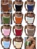 2025 Spring Women's Color Block Slimming Backless Tank Top