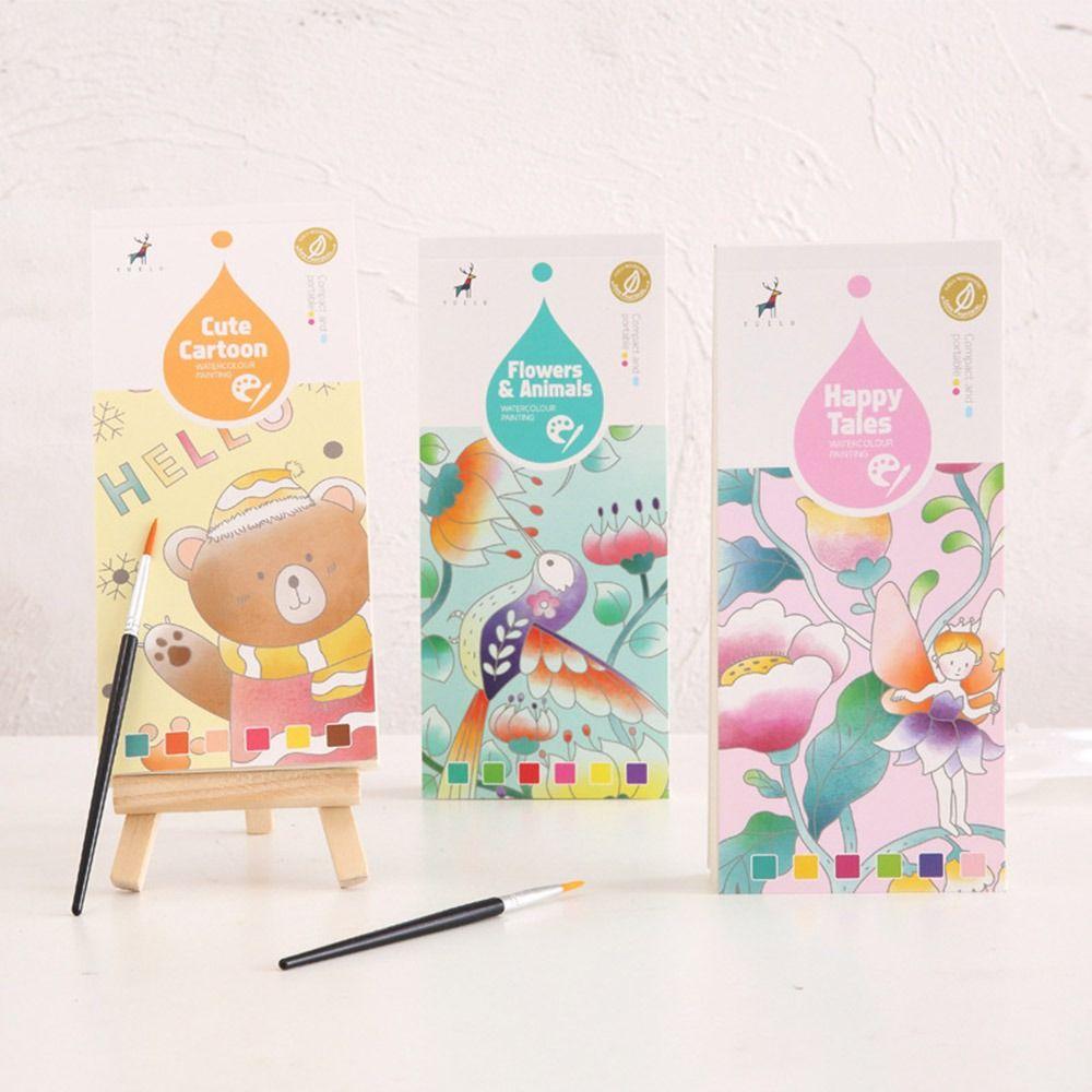 Educational Toys Graffiti Coloring Book Portable Gouache New Kids Watercolor Painting Book