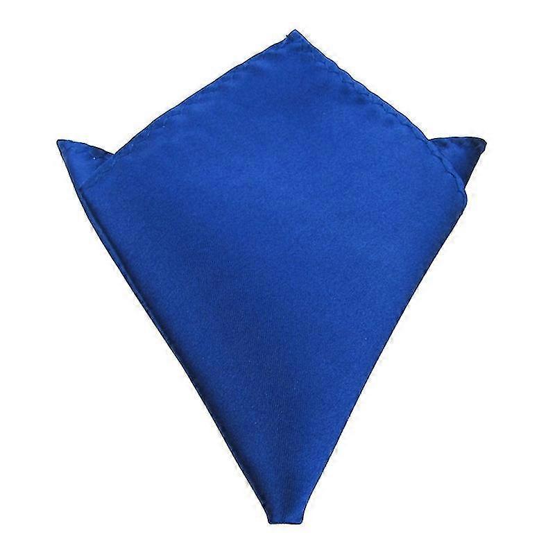 Men's Polyester Satin Handkerchief 9 Colors Solid Plain Pocket Square Hanky