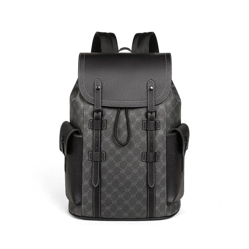 Backpack Men's Senior Sense of Leisure Texture Business Computer Bag Presbyopia Travel Backpack