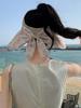 Mode Femmes Été Oversize Haut Vide Protection Solaire Extérieure Pare-Soleil Sauvage Voyage Plage Pliable Chapeau de Soleil à Large Bord Casquette Visière