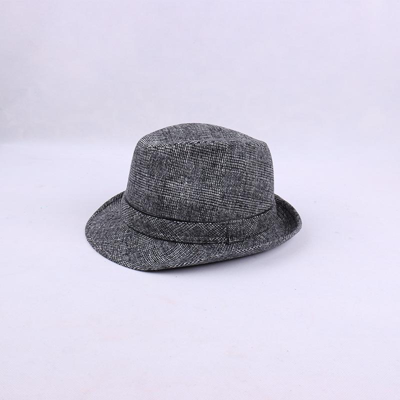 Top Hat Men Middle-aged Men Autumn and Winter Thickened Hat Wool Top Hat Old Man Hat Old Man Hat Dad Hat