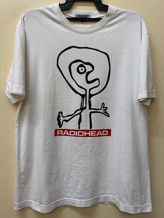Vtg 90#039s Radiohead Band Tshirt Radiohead White Unisex Tshirt Reprint KH10528 S