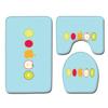 Small Fresh Toilet Three-Piece Floor Mat Bathroom Absorbent Non-Slip Carpet Door Mat