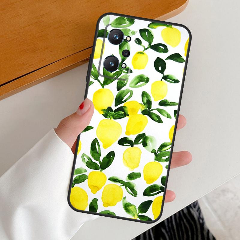 Summer Fruit Lemon For Realme GT7 GT6 15 Pro 10 11 12 13 14 Pro Plus C65 C63 C61 C55 C51 C53 C35 C75 C67 Case
