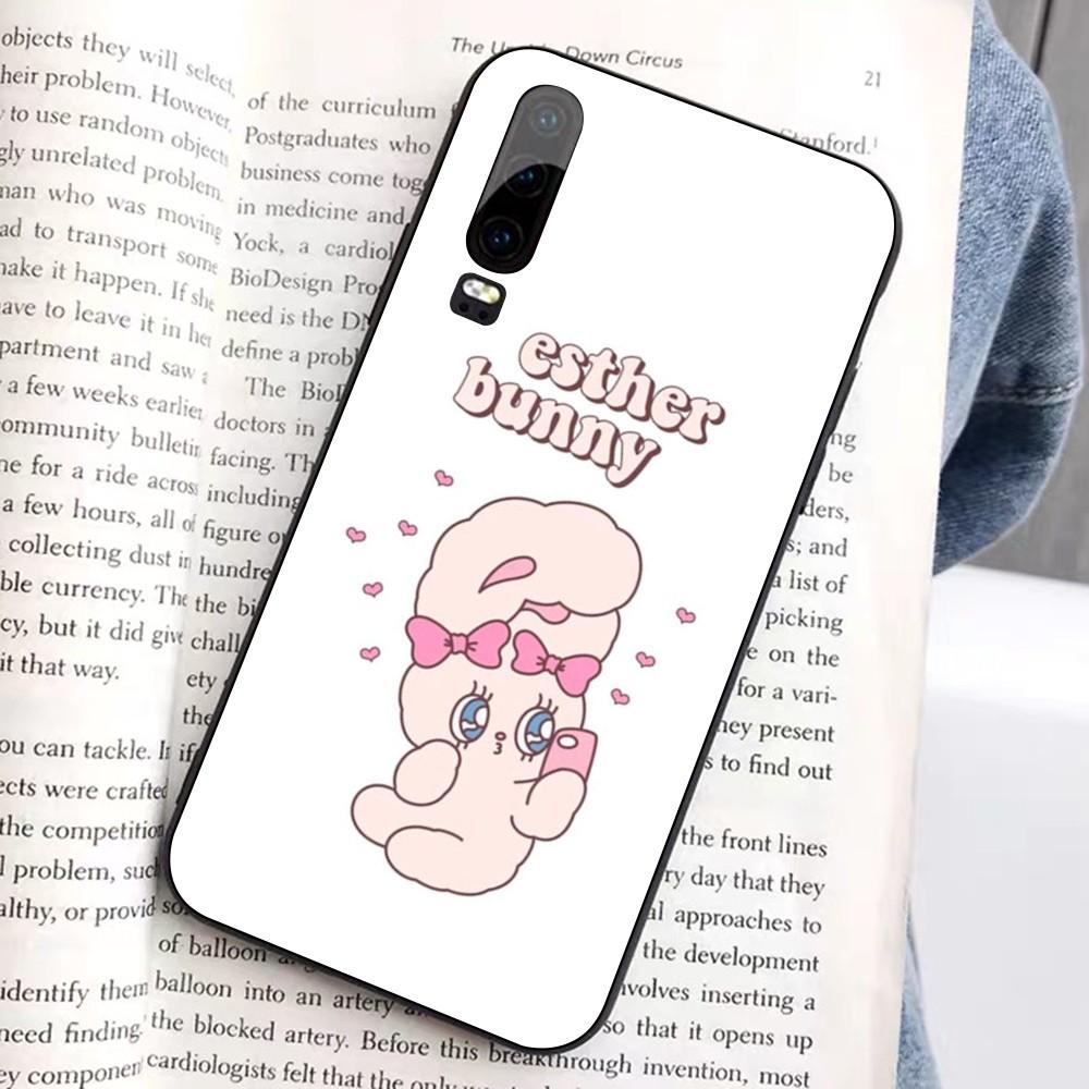 

Esther Cute Bunny Phone Case For Huawei Honor 10 Lite 9 20 7A 9X 30 50 60 70 Pro Plus Soft Silicone Cover Huawei Honor 10i