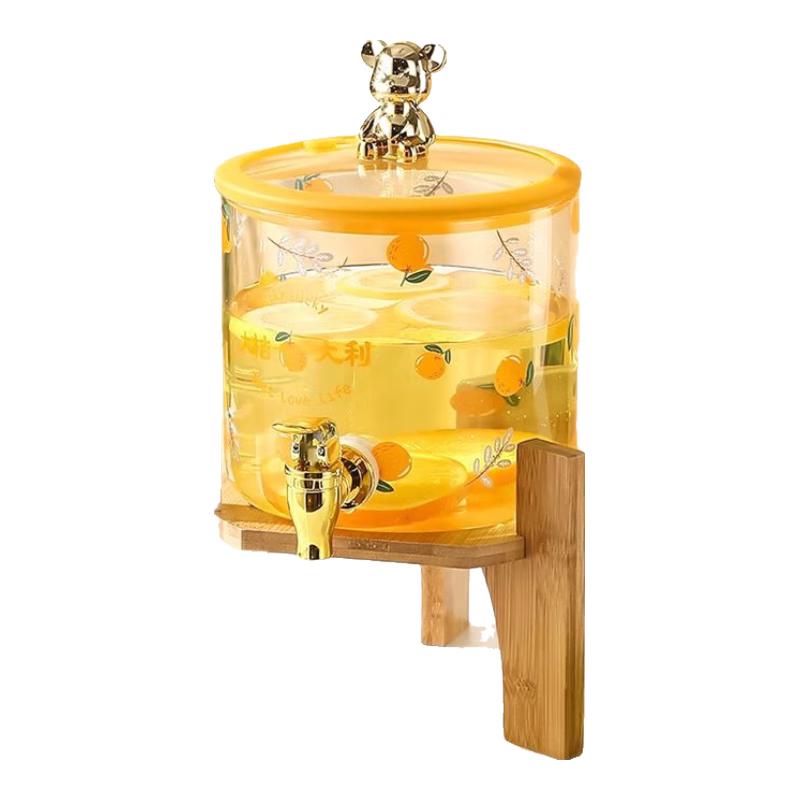 

Anmu Glass Cold Water Pitcher with Faucet