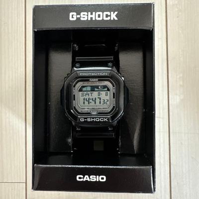 Used CASIO G-SHOCK GLX-5600 G-LIDE Surfing Tide Graph Black