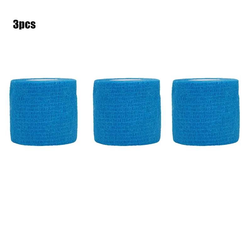6/20PCS 5cm*5m Sports Self Adhesive Elastic Bandages Blue Wrap Tape Elastoplast For Knee Pads Finger Ankle Palm Aid Kit Pet Tool
