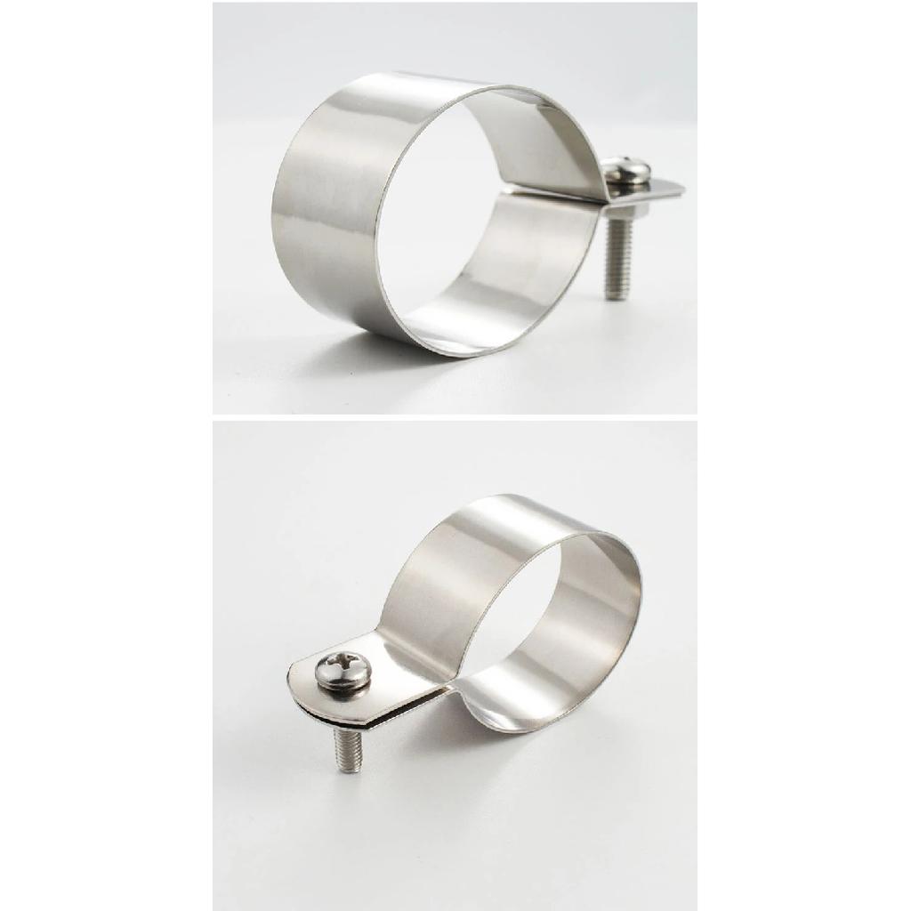 2/5/10pcs 304 Stainless Steel Ohmic Grounding Clamp Pipe Clamp Horseback Clamp Bracket Pipe Buckle Hose Clamp