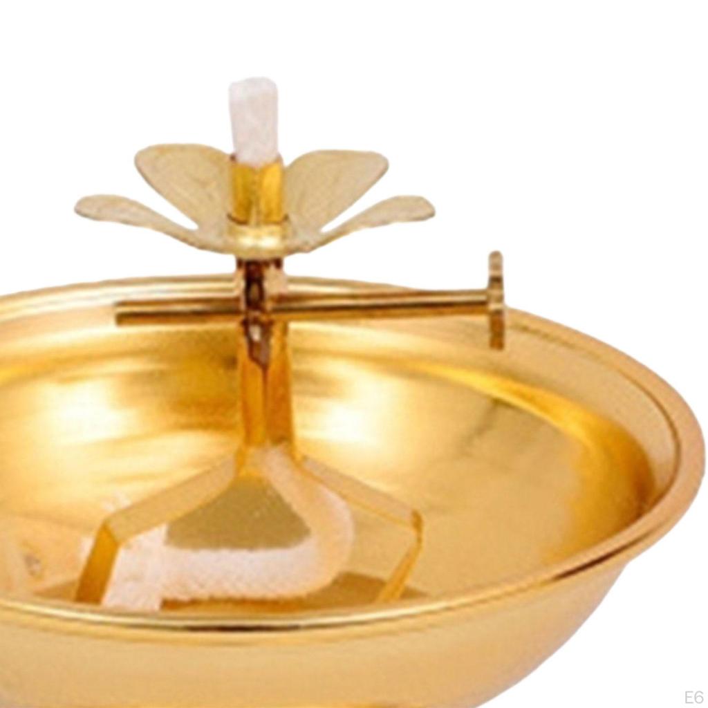 Butter Lamp Holder for Ghee, Candle Stand Altar Use, Tea Light Home Decor