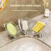 1PCS Household Free Punch Cartoon Soap Box Countertop Drain Light Luxury Soap Box Bathroom Suction Cup Soap Box Rack