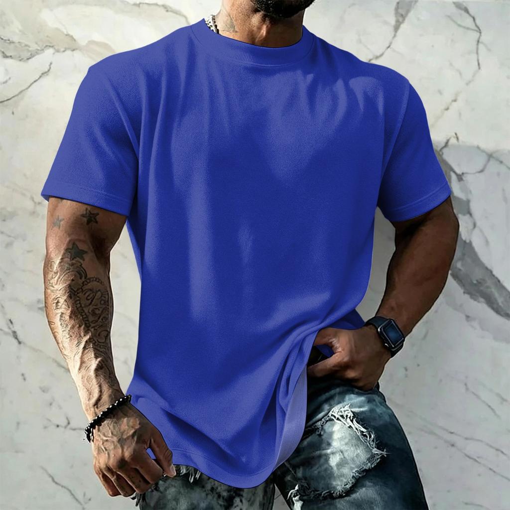 Men's Vintage Short Sleeve T Shirt Loose Fit Breathable Summer Sports Streetwear Casual Everyday Basic Top