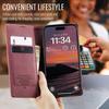 Retro Frosted Leather Flip Phone Case for Samsung NOTE20 Ultra/10 Plus with Card Slot & Stand