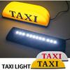 Taxi Sign Cab Lights Magnetic Car Roof Taxi Top Sign Indicator Lights Lamp Topper Car Light 12V Automotive Car Top Light Waterproof & 25cm Power