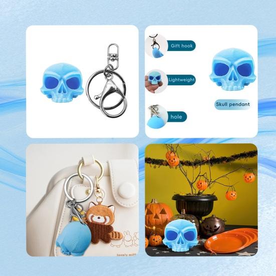 Keychain 3D Skull Design Multi-Scene Hangers Keys Bags Suitcases High-precision Key Holder Street Style Accessory