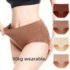 Female Spring and Autumn Cotton Abdominal Close Skin Breathable No Trace Middle Waist Triangle Briefs
