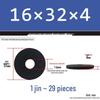 Thickened Black Flat Washer: Enhanced Round Metal Spacer for Home Use