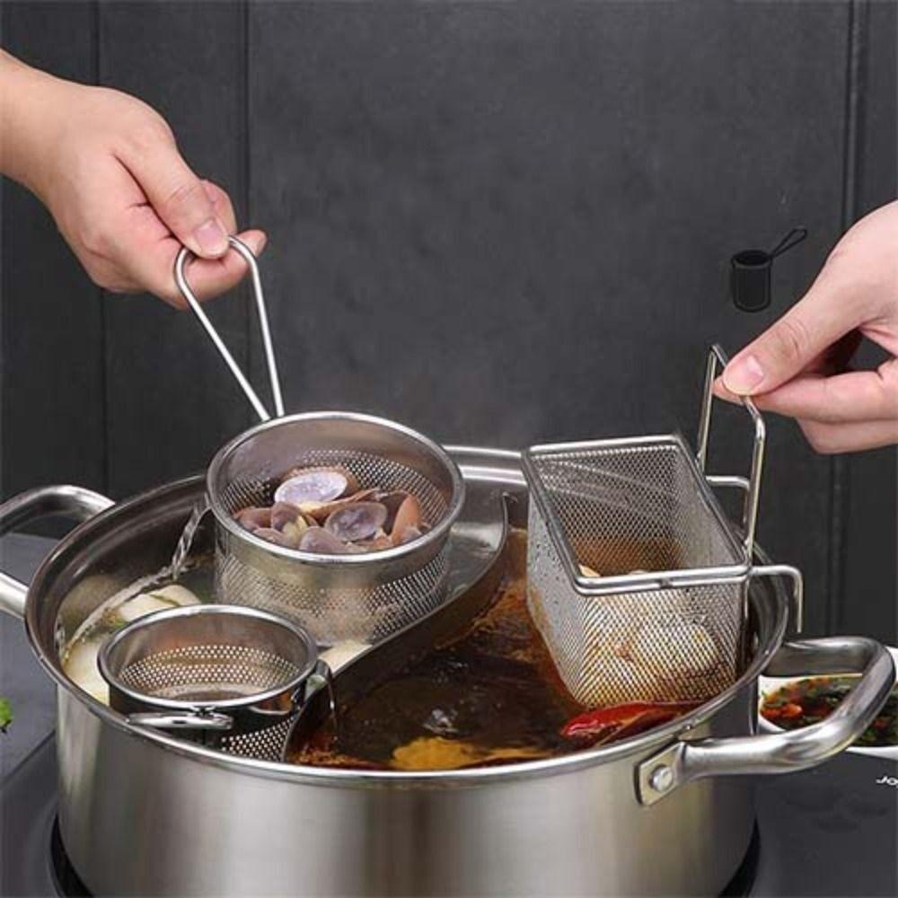 Chip Fryer Cooking Tools Hot Pot Shop Kitchen Fry Basket Vermicelli Screen Hot Pot Spoon Filter Net