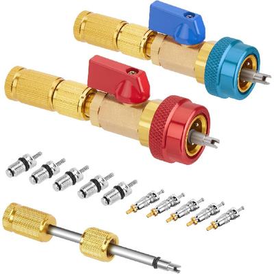 WADEO R134A Valve Core Quick Remover Installer, High Low Pressure Valve Core Remover Tool with Strong Sunction Valve Rod for R134A Refrigerant Air