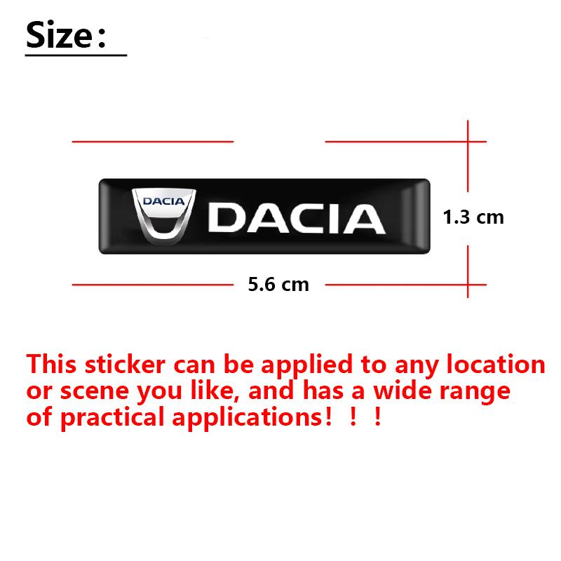 2/4/10ks 3D odznaky na auto Dekorativní samolepky Pro Dacia Duster Logan Spring Sandero Stepway Dokker Lodgy Jogger MCV