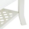 Table basse - VIDAXL - Blanc - 90 x 60 x 46 cm - Plastique - Résistante aux intempéries