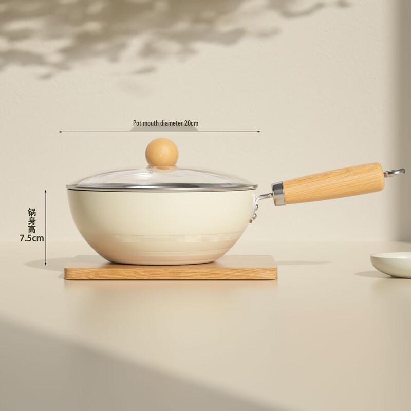 Yoshida Craftsman 20cm Ceramic Coated Mini Wok Set