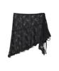 Milo Woman Lace Trimmed Wrap Skirt [Black]