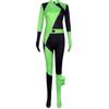 Women's Miss Go Theme Bodysuit Jumpsuit Cosplay Costume Shego Costume Halloween Female Dress Up