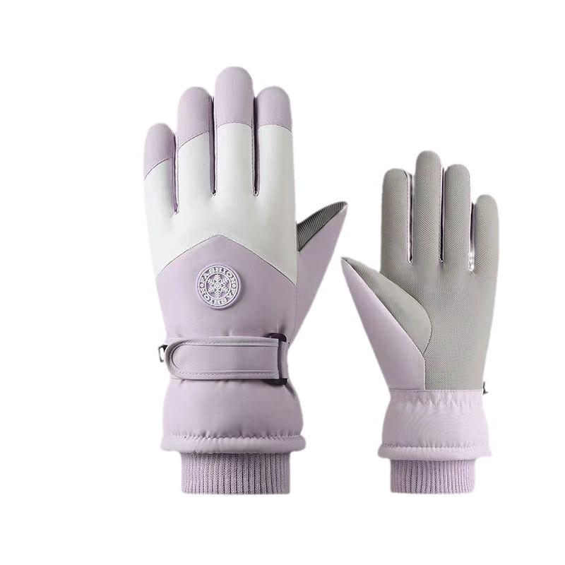 Unisex Winter Skihandschuhe: Samtgefüttert, Touchscreen-kompatibel, Winddicht und Kälteschutz für Outdoor-Sportarten
