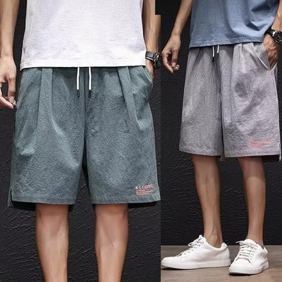 Zomer Nieuwe Heren Casual Shorts Strandshorts Nieuw Ademend Linnen Sportbroek