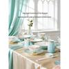 Auratic Celadon Era Gilded 44-Piece Dinnerware Set