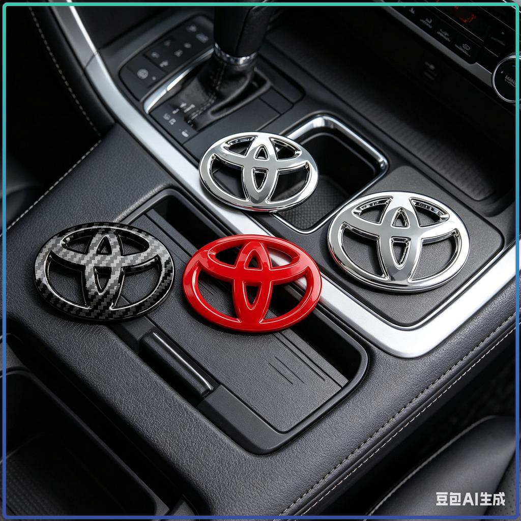 1Pc Car Steering Wheel Logo Sticker Badge Interior Decoration For Toyota TRD Camry Corolla RAV4 CHR Yaris Auris