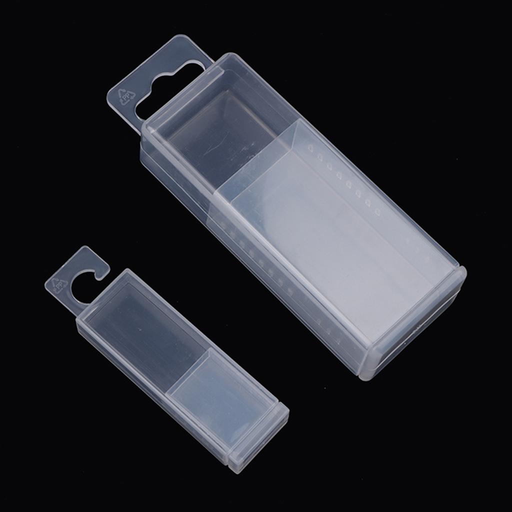 Transparent Plastic Drill Bit and Milling Cutter Storage Box with Telescopic Feature for Easy Organization and Access