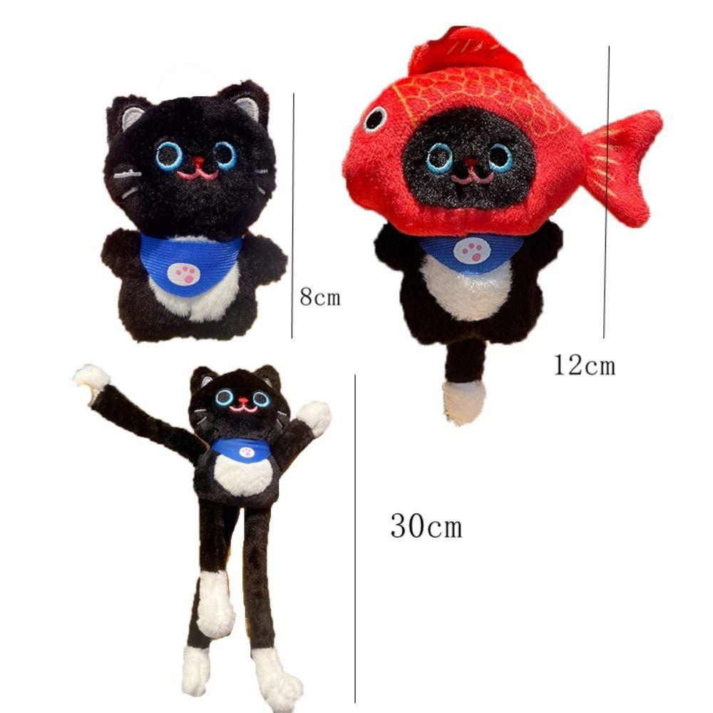Stuffing Plush Cat Pendant Soft Animal Keychain Cat Plush Doll Keychain  Girl Birthday Gift
