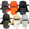 Casquettes à rabat de pêche pour hommes Protection solaire Été Séchage rapide Chapeau seau Extérieur Visière large Chapeau seau pour femmes Pour la pêche l'escalade
