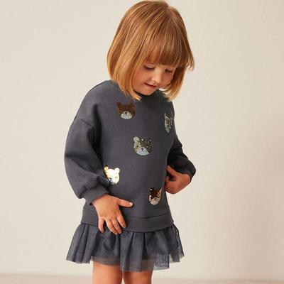 Princess Long-Sleeve Sweater Dress for Girls - Spring/Autumn Fashion In Europe & the US