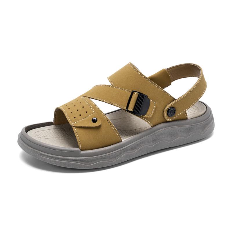 Men s Summer Casual Non-slip Beach Sandals, Two-way Flip-flops, Large Size Driving Shoes 40