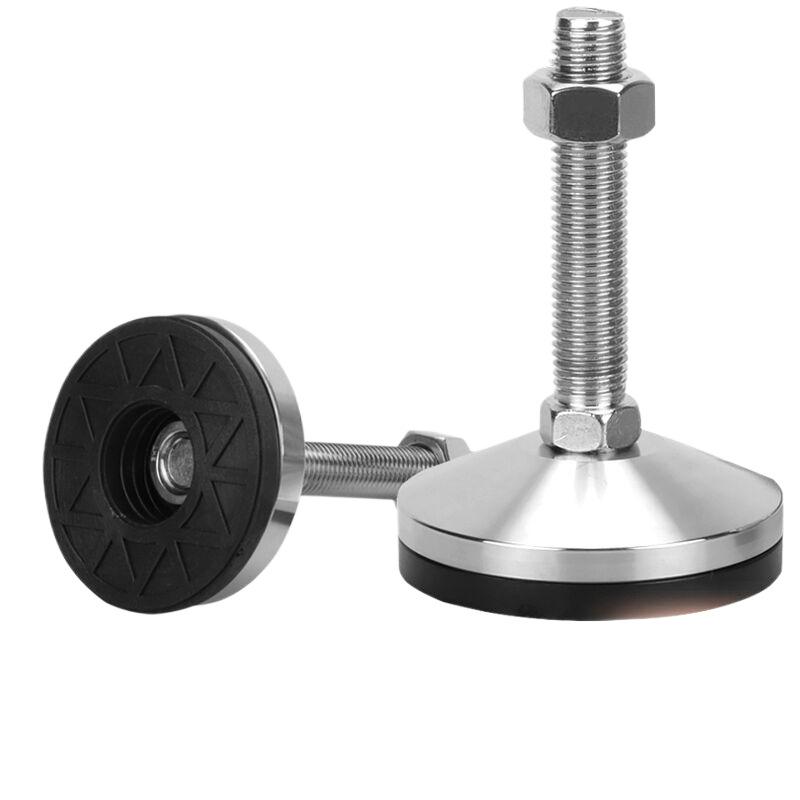 Adjustable Metal Furniture Leg Leveling Feet Rubber Pads Table Mounts for Kitchen Hotel Home Office Living Room Workshop Use