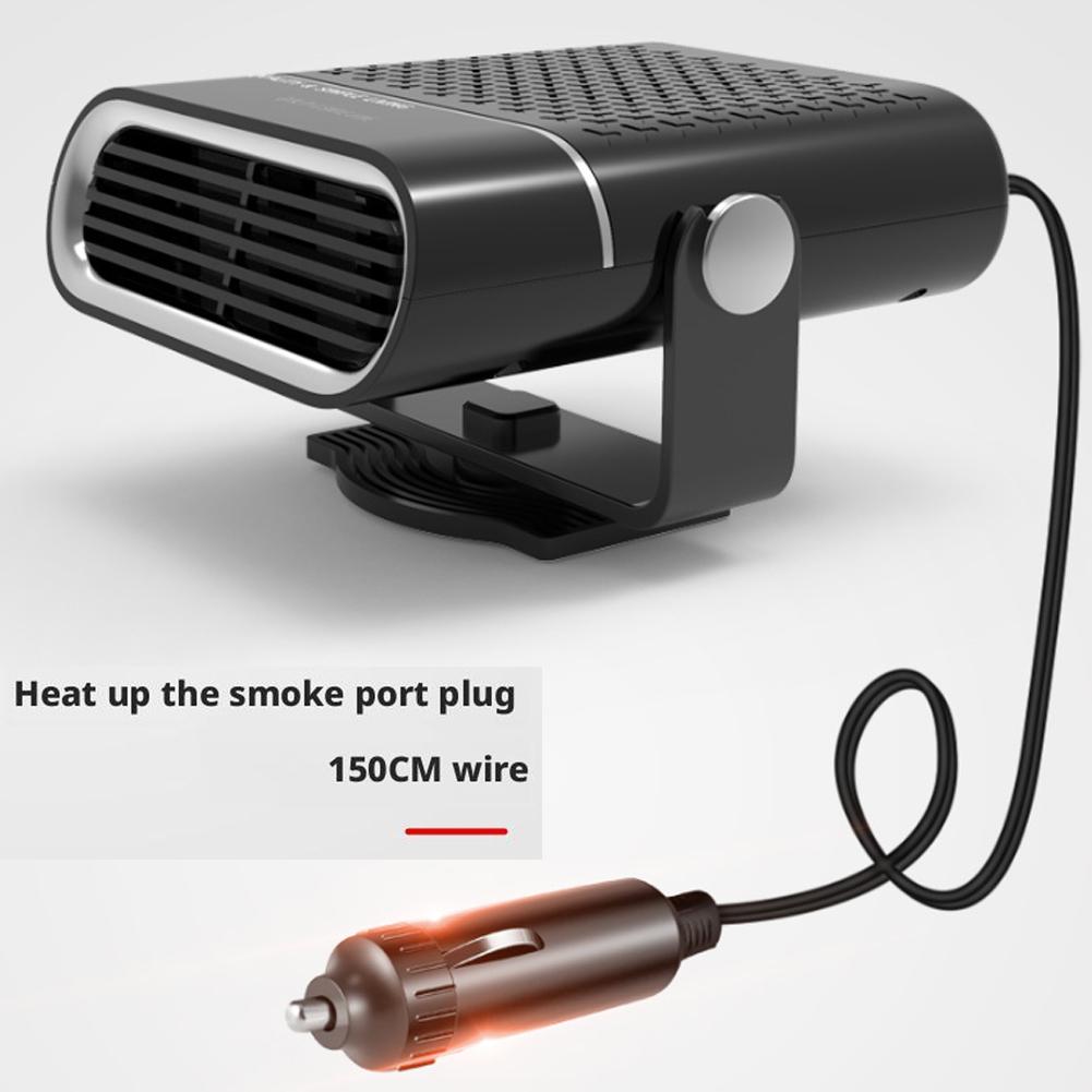 24V 260W Portable Car Heater Fast Heating & Cooling Fan 360° Rotation Defogger/Defroster Cigarette Lighter Plug-in