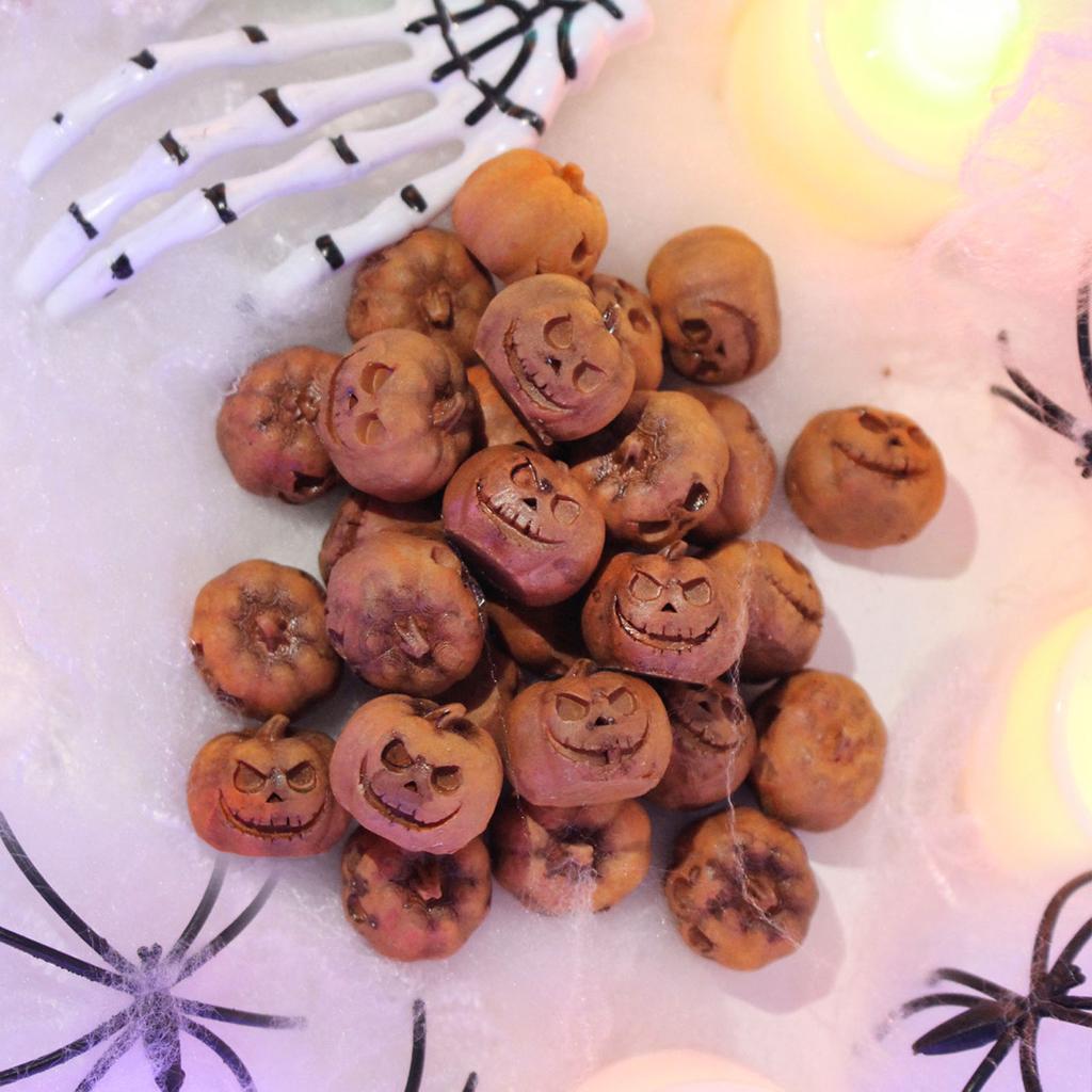 20pcs Miniature Pumpkin Figurines Mini Resin Pumpkin Ornaments Garden Grimace Pumpkin Miniature Land