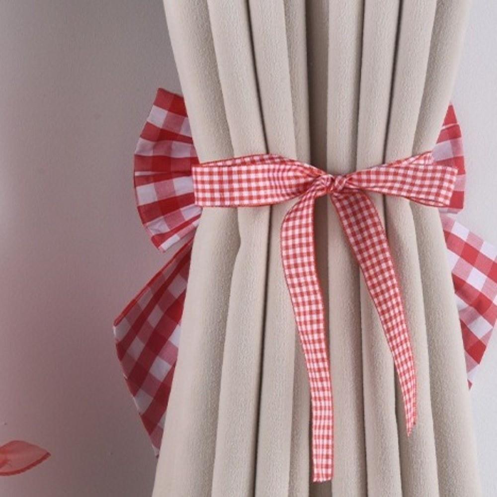 Adjustable Curtain Binding Straps Strawberry Design Curtain Buckle Living Room