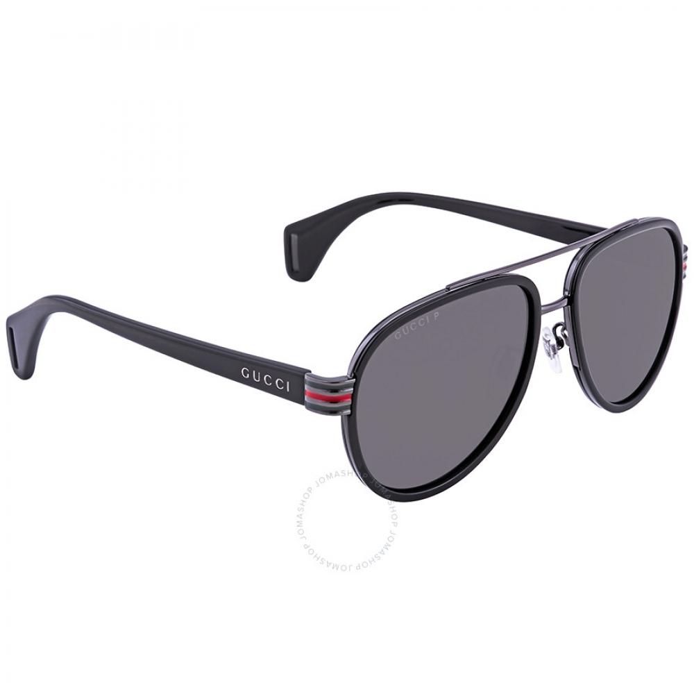 Gucci Polarized Grey Pilot Men S SunglaSSeS gg0447S 001 58