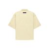 Fear of God Essentials SS Nylon Short-Sleeve Shirt With Allover Logo Print Unisex Tops Canary-Yellow FOG-FW22-656