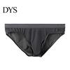 Comfortable Men Briefs Mid-rise High Elasticity Tight Fit Breathable Panties Mesh Stitching Sexy Underwear Solid Color Daily Wear Fine Lines