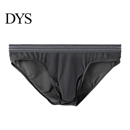 Comfortable Men Briefs Mid-rise High Elasticity Tight Fit Breathable Panties Mesh Stitching Sexy Underwear Solid Color Daily Wear Fine Lines