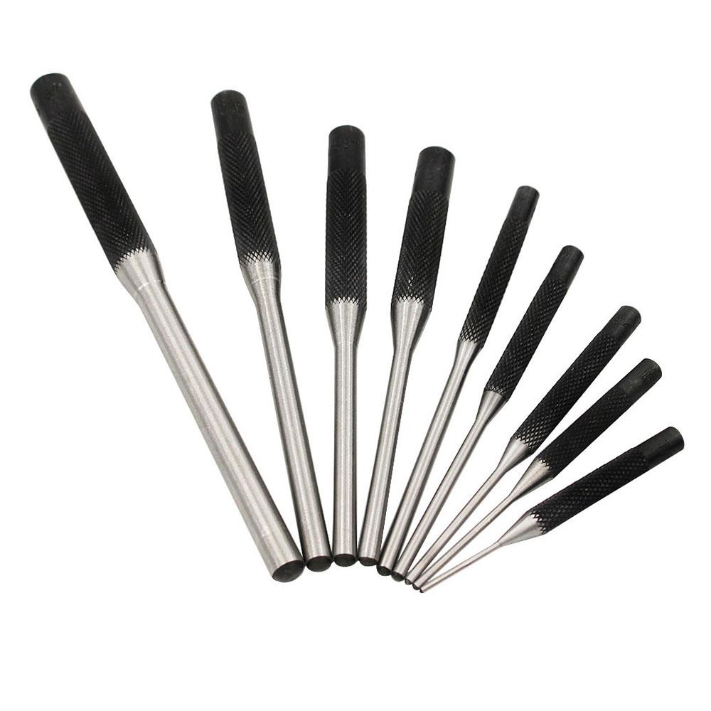 1set Leather Round Puncher Tool Set, DIY Leather Craftwork Punching And Chiseling, Roll Pin Punching Set, Size 1/16-5/16inch